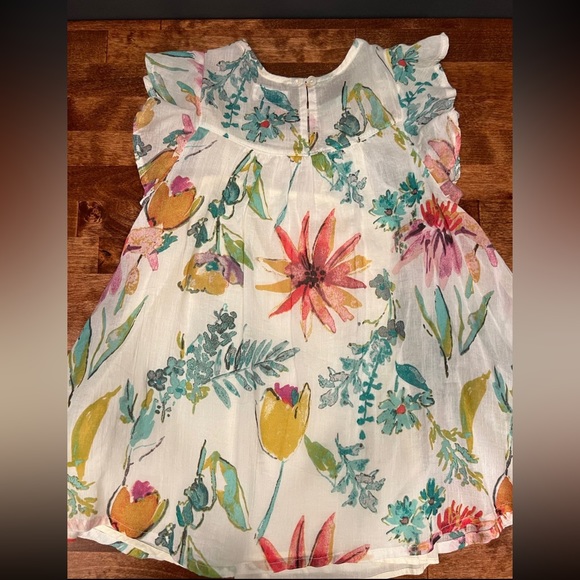 NWT Old Navy Boho 4t dress “Floral Watercolors” size - Picture 8 of 8